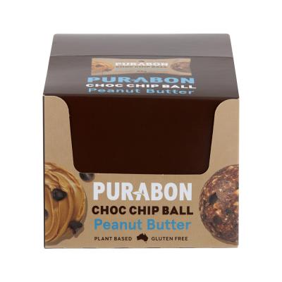 Purabon Choc Chip Balls Peanut Butter 45g x 12 Display